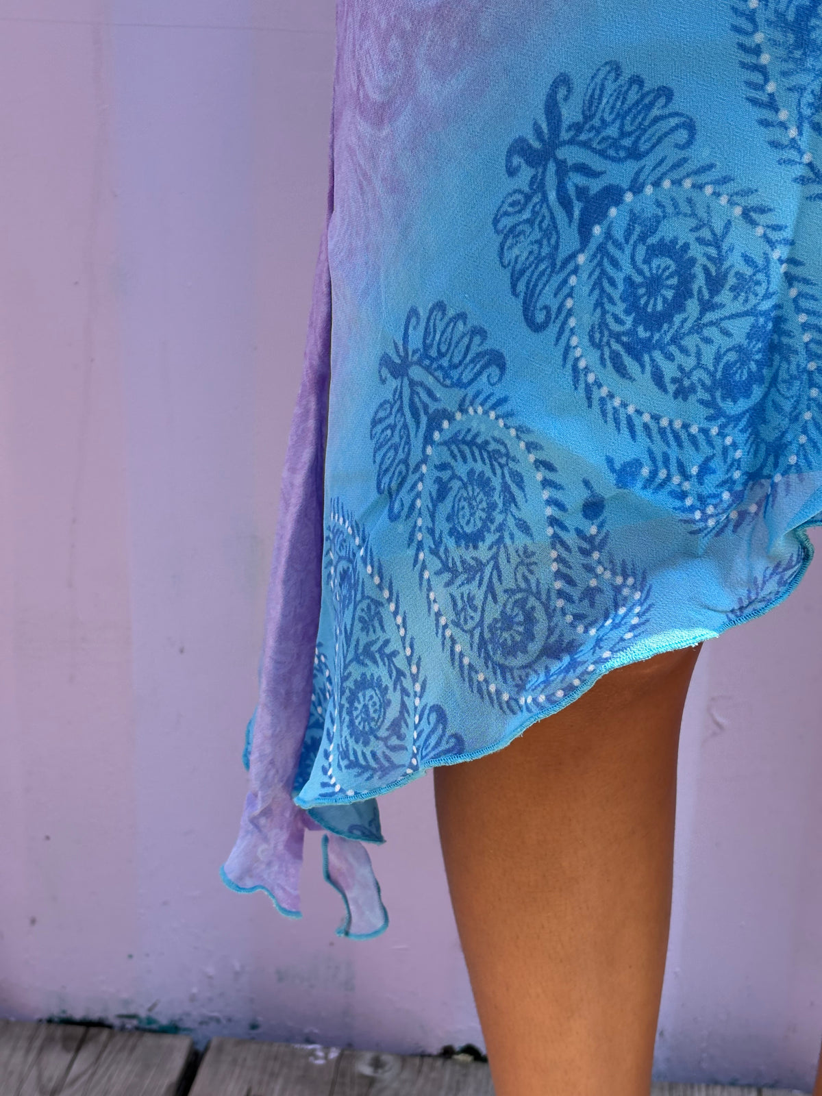 Diagonal Mesh Skirt